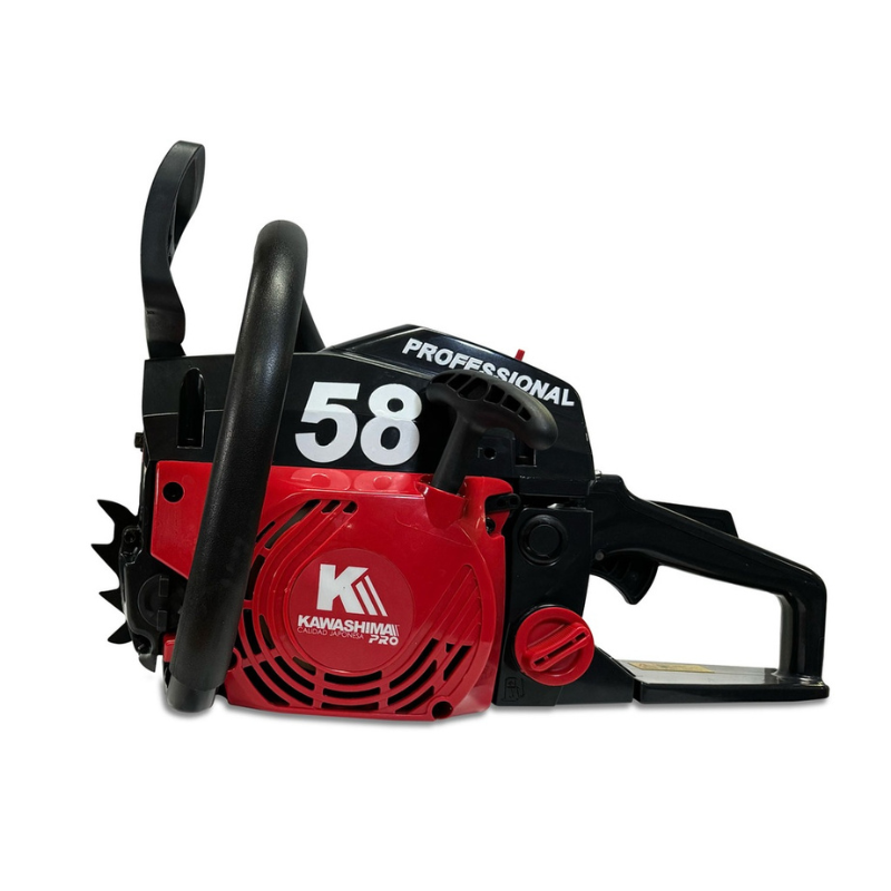 MOTOSIERRA PROFESIONAL 58 CC CON 2 BARRAS Y CADENA 18 PULG - KAWASHIMA PRO